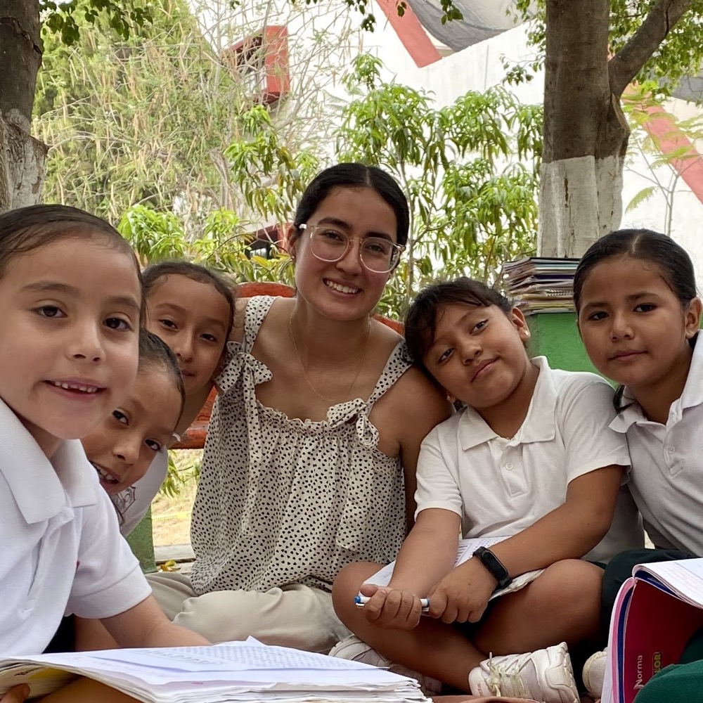 Mariana teaching in Mexico